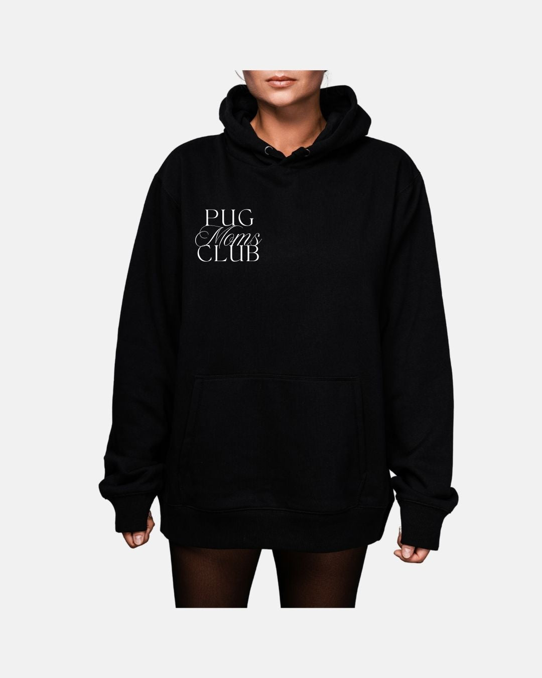 Pug Moms Club Zip Up Hoodie