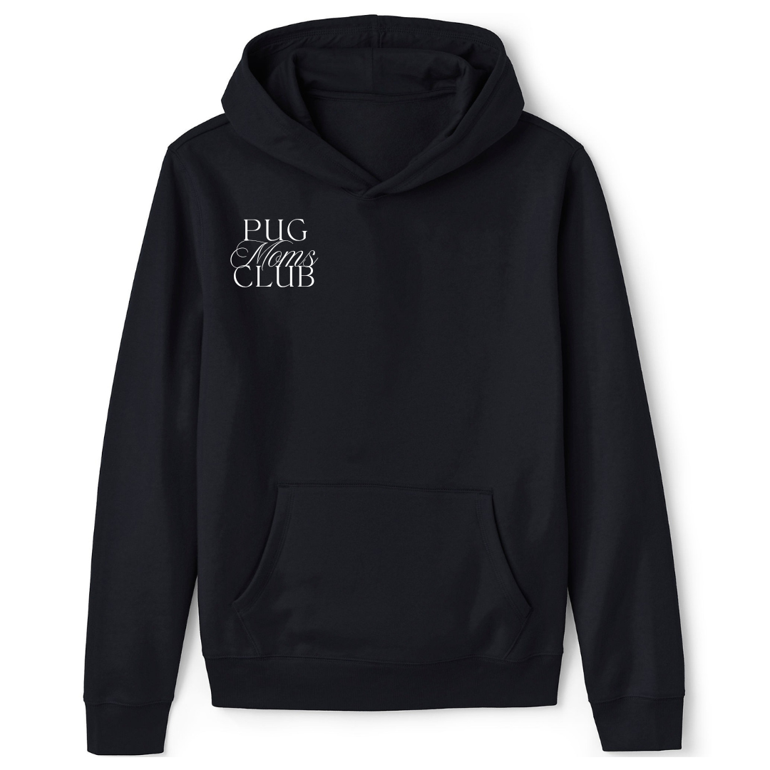 Pug Moms Club Pullover Hoodie
